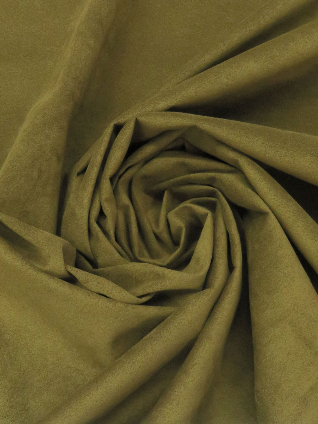 Golden Olive Polyester/Polyurethane Ultrasuede - NY Designer - 46W