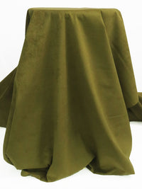 Golden Olive Polyester/Polyurethane Ultrasuede - NY Designer - 46W