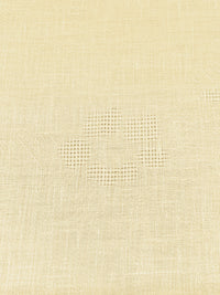 Wheat 100% Linen Floral Jacquard Design Mid-Weight Woven 60W