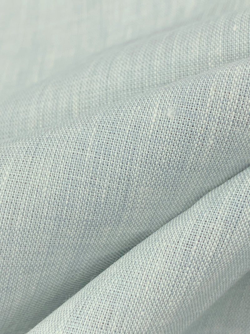 Soft Cloud Blue/White 100% Linen Cross-Dyed Linen 60W