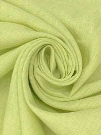 Soft Lemon/Early Spring Green/White 100% Linen Cross-Dyed Linen 58W