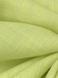 Soft Lemon/Early Spring Green/White 100% Linen Cross-Dyed Linen 58W