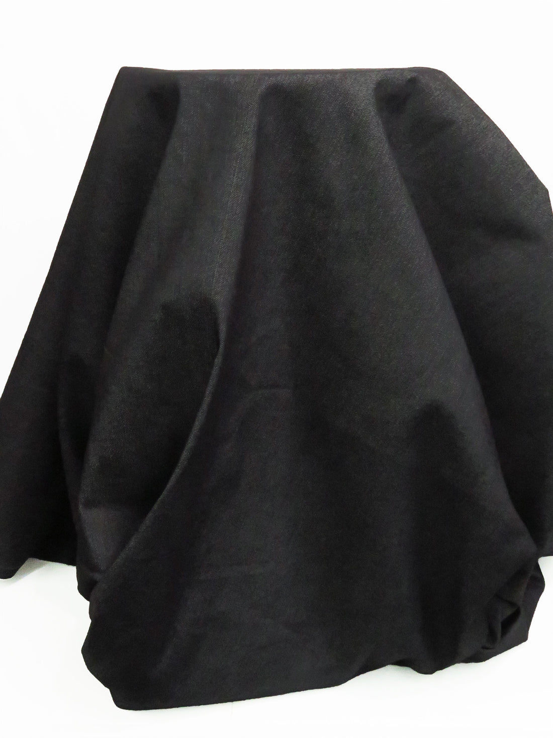Muted Black Cotton/Lycra Denim Twill - NY Designer - 71W