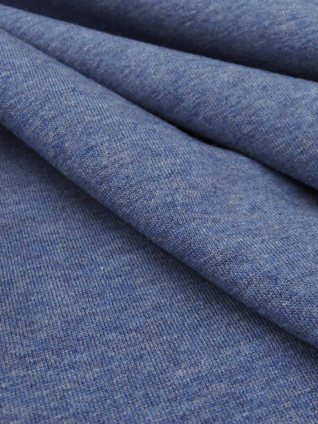 Chicory Blue Rayon/Lycra Heathered Jersey Knit 60W