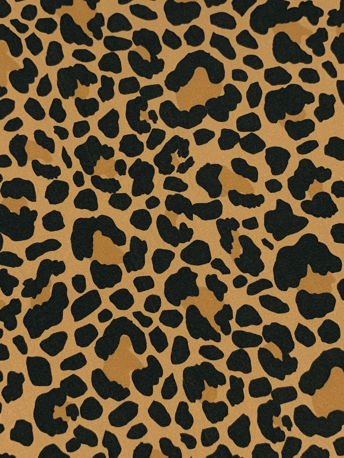 Camel/Black/Golden Oak 100% Rayon Animal Print Crepe Challis - NY Designer - 57W