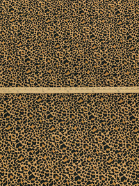 Camel/Black/Golden Oak 100% Rayon Animal Print Crepe Challis - NY Designer - 57W