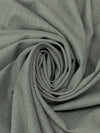 Middle Gray Wool/Lycra Heathered Fine Twill Stretch Suiting - NY Designer - 58W