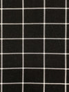 Black/White Rayon/Nylon/Spandex Windowpane Plaid Stretch Bengaline Suiting - NY Designer - 58W