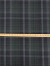 Evergreen/Muted Black/Dark Sapphire/Multi 100% Linen Yarn-Dyed Plaid Design Shirt-Weight Woven 58W