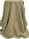 Khaki Polyester/Lycra 4 Way Stretch Twill Suiting 60W