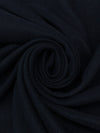 Midnight Navy 100% Polyester Brushed Twill Heavy Suiting 54W