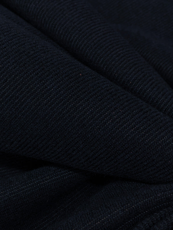 Midnight Navy 100% Polyester Brushed Twill Heavy Suiting 54W