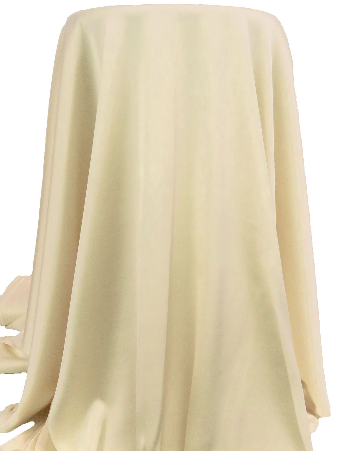SOLD AS IS ONLY - Champagne Polyester/Lycra Double Faced Stretch Satin - NY Designer - 53W