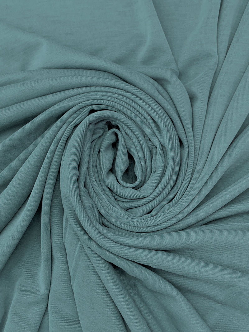 Slate Blue Nylon/Tencel/Lycra Lux Lightweight Ponte Knit 60W - Norma Kamali - 56W
