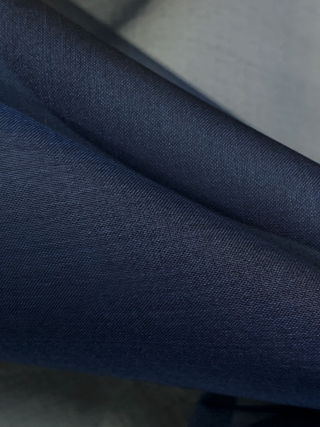 Navy Blue 100% Silk Organza 43W