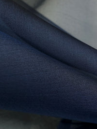 Navy Blue 100% Silk Organza 43W