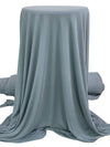 Slate Blue Nylon/Tencel/Lycra Lux Lightweight Ponte Knit 60W - Norma Kamali - 56W