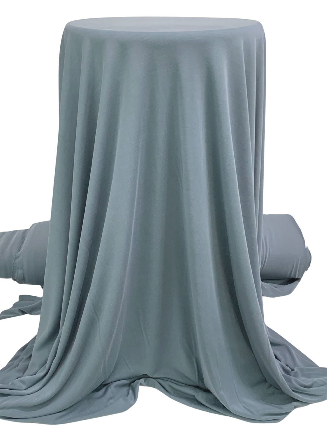 Slate Blue Nylon/Tencel/Lycra Lux Lightweight Ponte Knit 60W - Norma Kamali - 56W