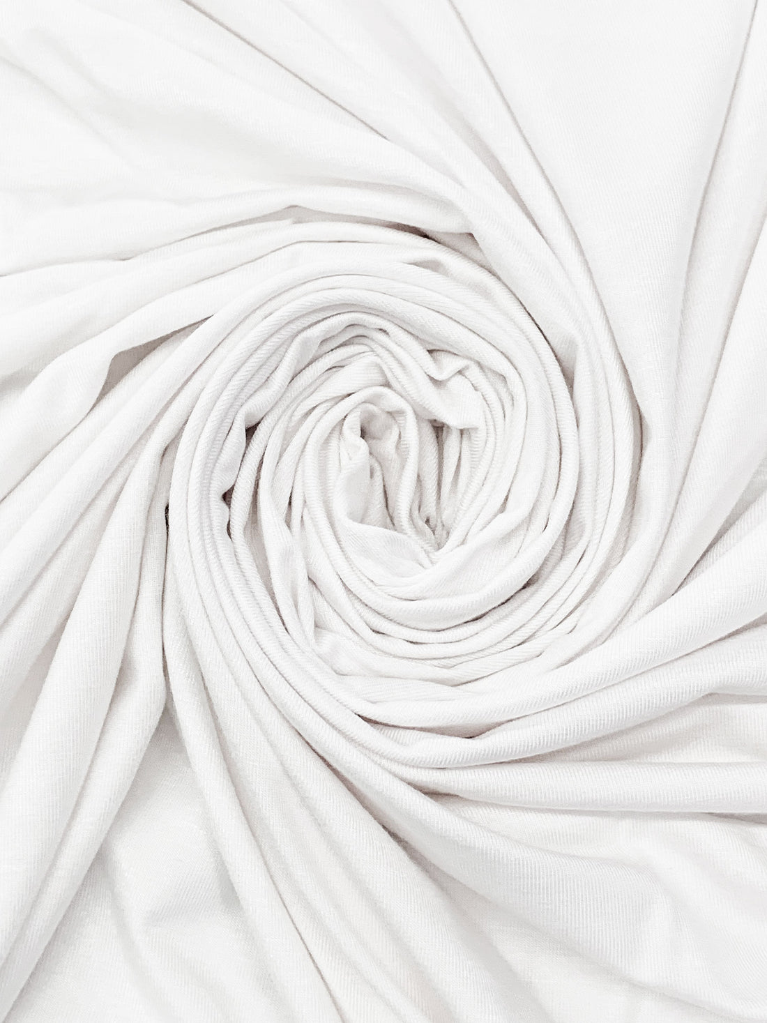 White Rayon/Lycra Jersey Knit - Norma Kamali - 64W