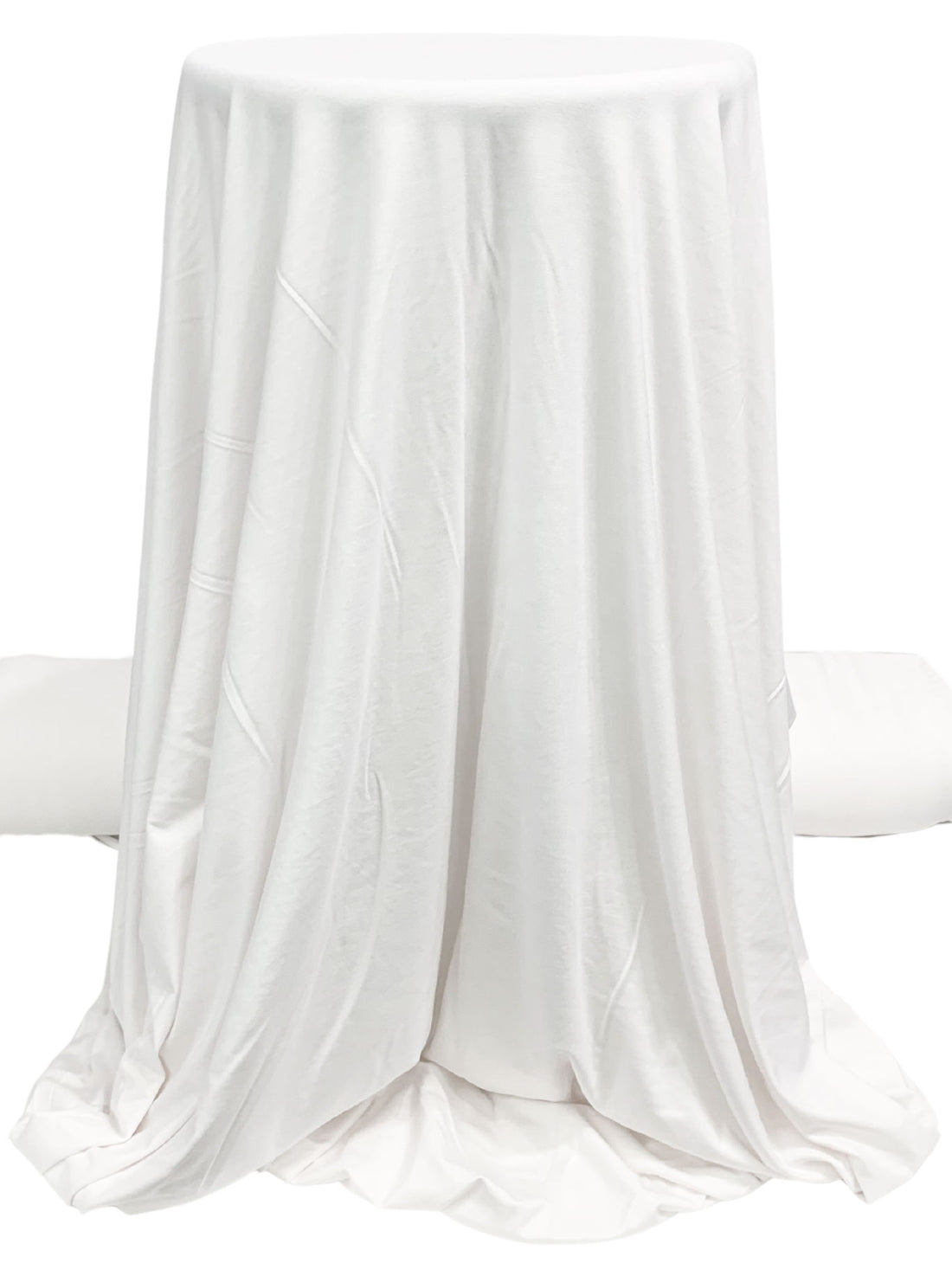 White Rayon/Lycra Jersey Knit - Norma Kamali - 64W