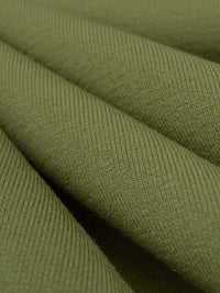 Solider Green Polyester/Nylon/Spandex Stretch Sweatshirt Fleece Knit - Polartec - 54W