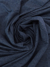 Navy Blue Rayon/Lycra Heathered Jersey Knit 63W