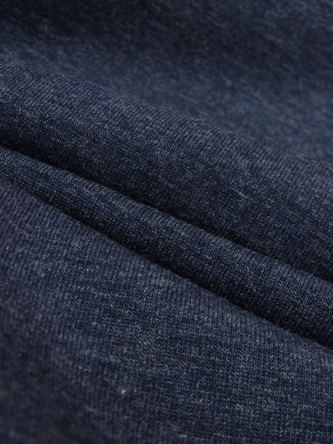 Navy Blue Rayon/Lycra Heathered Jersey Knit 63W