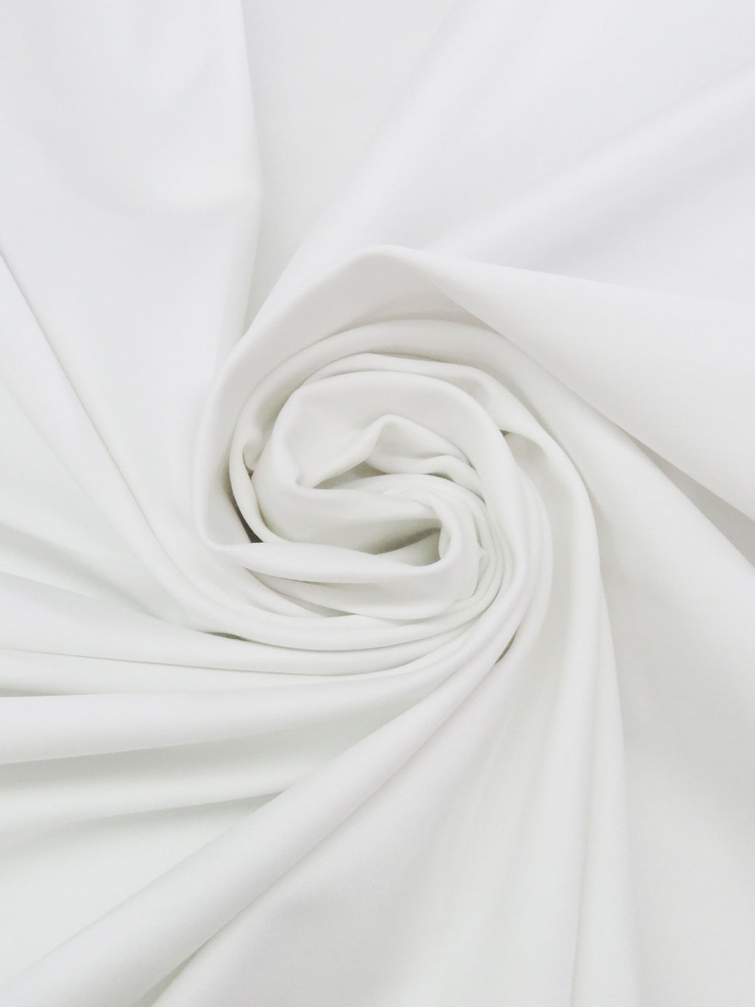 White Rayon/Nylon/Lycra Ponte Knit - Norma Kamali - 60W