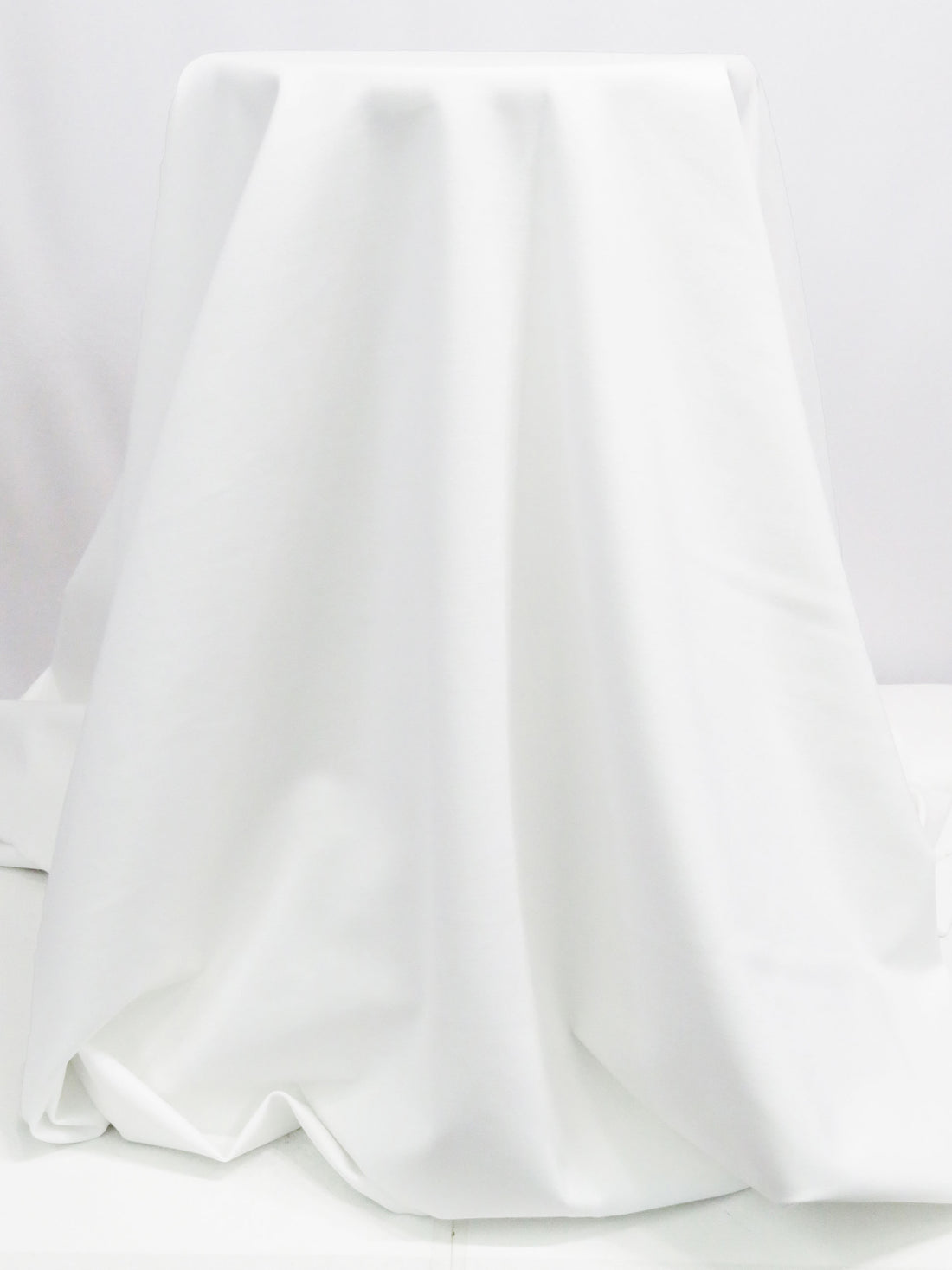 White Rayon/Nylon/Lycra Ponte Knit - Norma Kamali - 60W