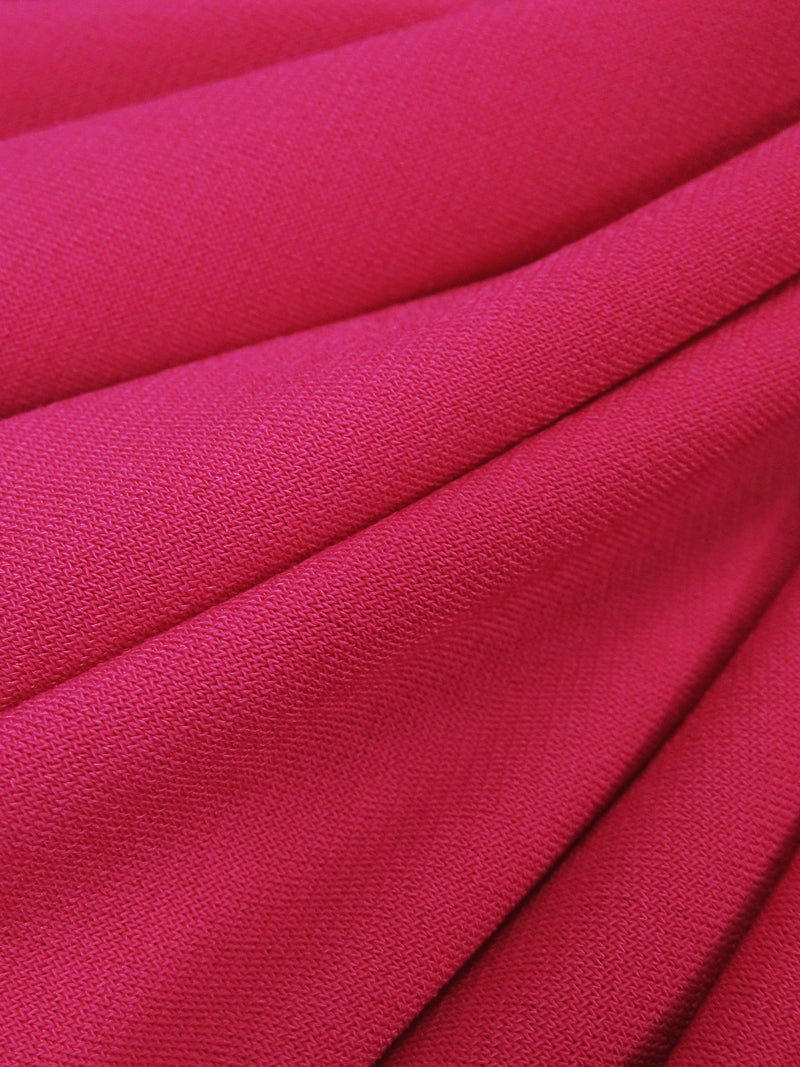 Dark Fruit Punch Pink Polyester/Lycra ITY Knit - Made In Korea - 58W