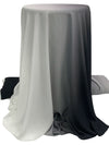 Gray/Black 100% Polyester Ombre Print Georgette - Norma Kamali - 58W