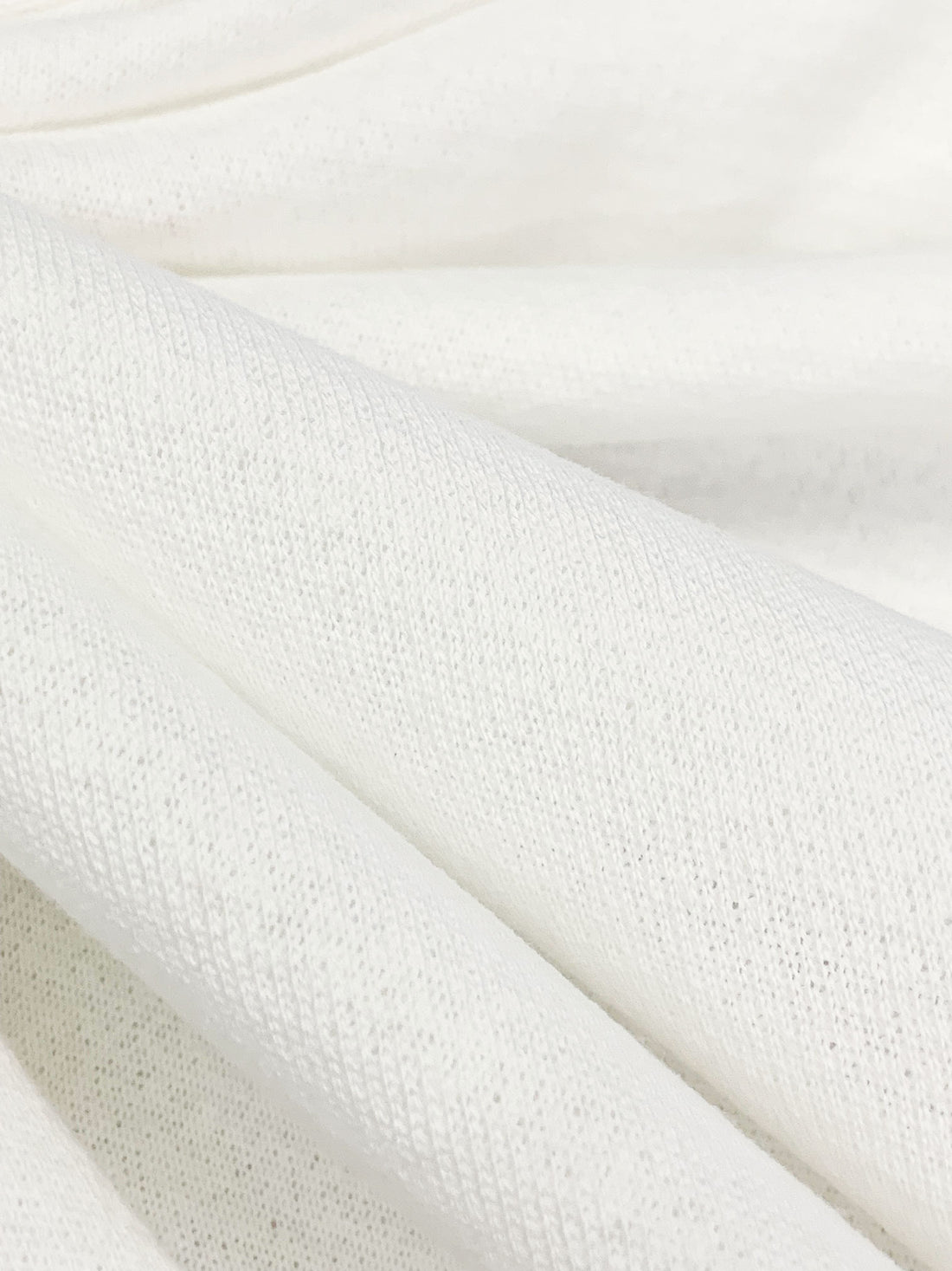 Eggshell 100% Cotton Terry-Like Knit 52W