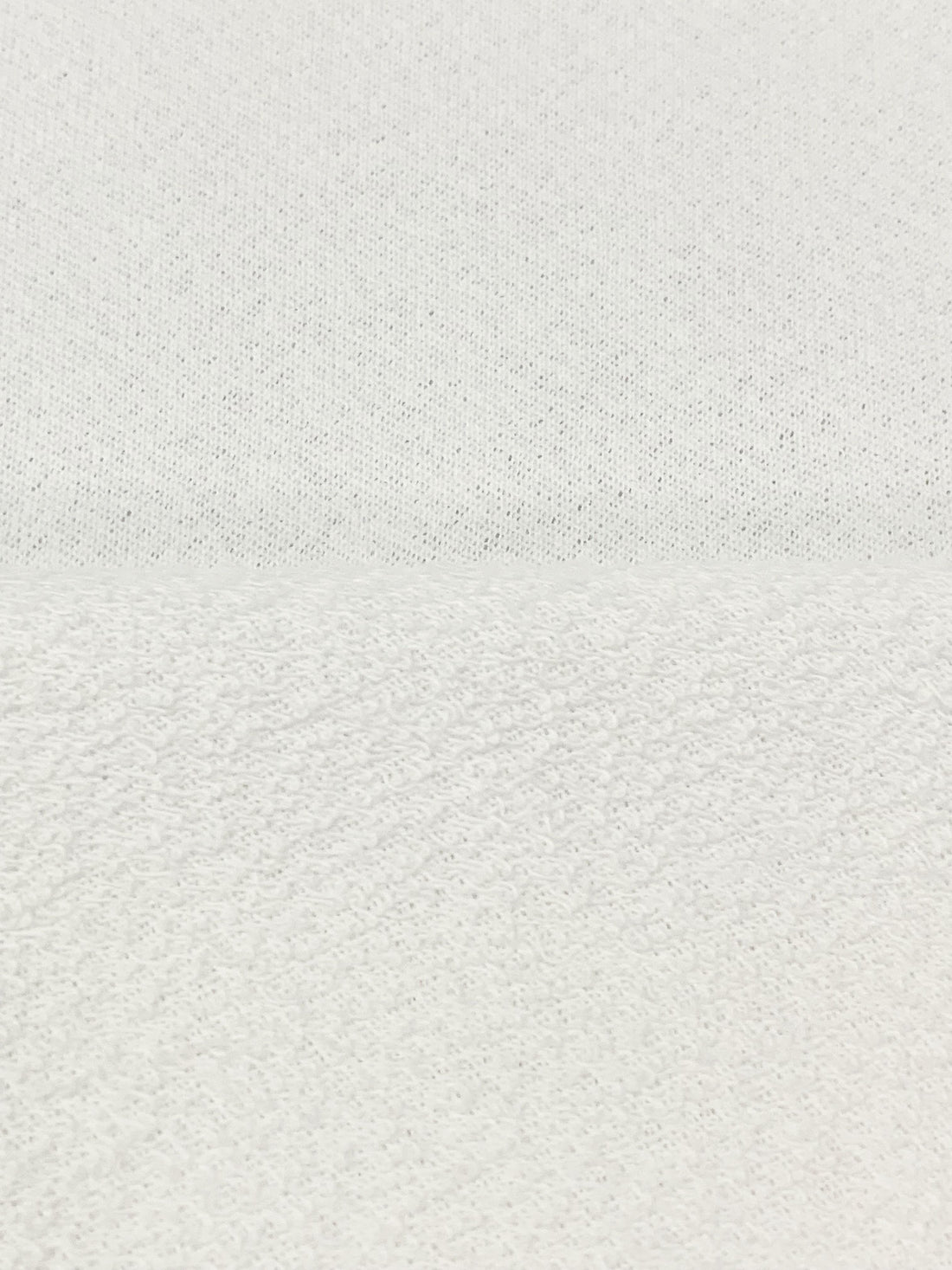 Eggshell 100% Cotton Terry-Like Knit 52W