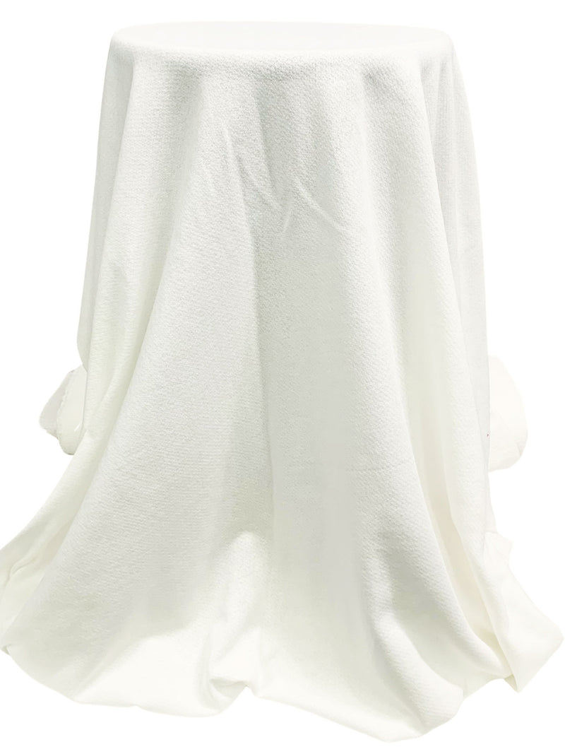 Eggshell 100% Cotton Terry-Like Knit 52W