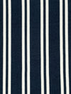 Dark Navy/White Polyester/Lycra Vertical Dual Stripe Print Double Brushed Knit 60W