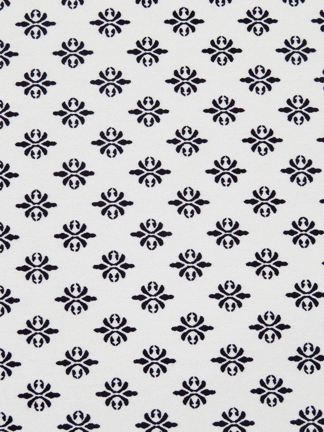 Off-White/Black Rayon/Nylon/Lycra Small Damask Print Stretch Bengaline Suiting 57W