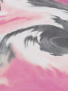 Cotton Candy/Black/Deep Magenta/Multi Nylon/Lycra Tie-Dye Swirls Print Mesh Knit - Norma Kamali - 56W