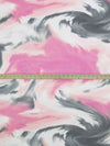 Cotton Candy/Black/Deep Magenta/Multi Nylon/Lycra Tie-Dye Swirls Print Mesh Knit - Norma Kamali - 56W