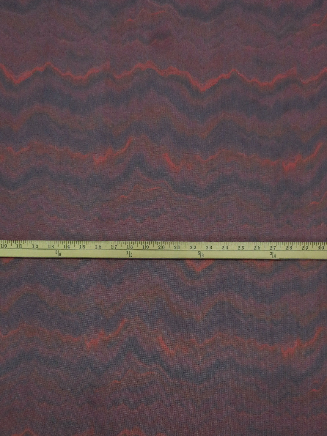 Cabernet/Crimson/Midnight Navy/Multi Nylon/Lycra Marbled Stripe Print Mesh Knit - Norma Kamali - 56W