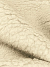 Soft Beige/Heathered Charcoal 100% Polyester/100% Cotton Double Faced Sherpa Fleece Coating - Norma Kamali - 59W