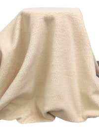 Soft Beige/Heathered Charcoal 100% Polyester/100% Cotton Double Faced Sherpa Fleece Coating - Norma Kamali - 59W