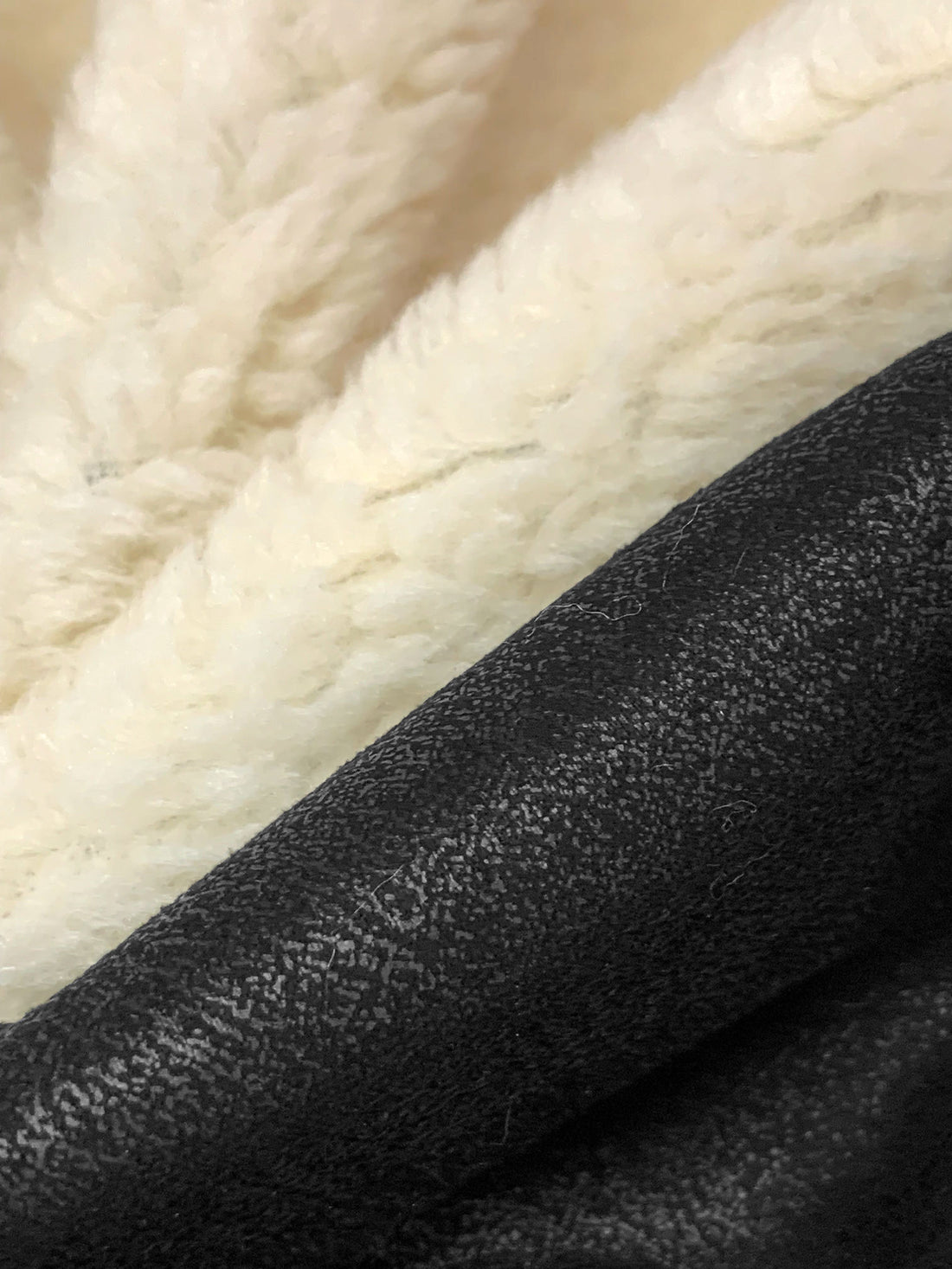 Cream/Black 100% Polyester Double Faced Coating - Norma Kamali - 62W