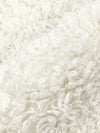 Soft Eggshell/Mauve Pink 100% Polyester Curly Faux Fur - Norma Kamali - 59W