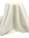 Soft Eggshell/Mauve Pink 100% Polyester Curly Faux Fur - Norma Kamali - 59W