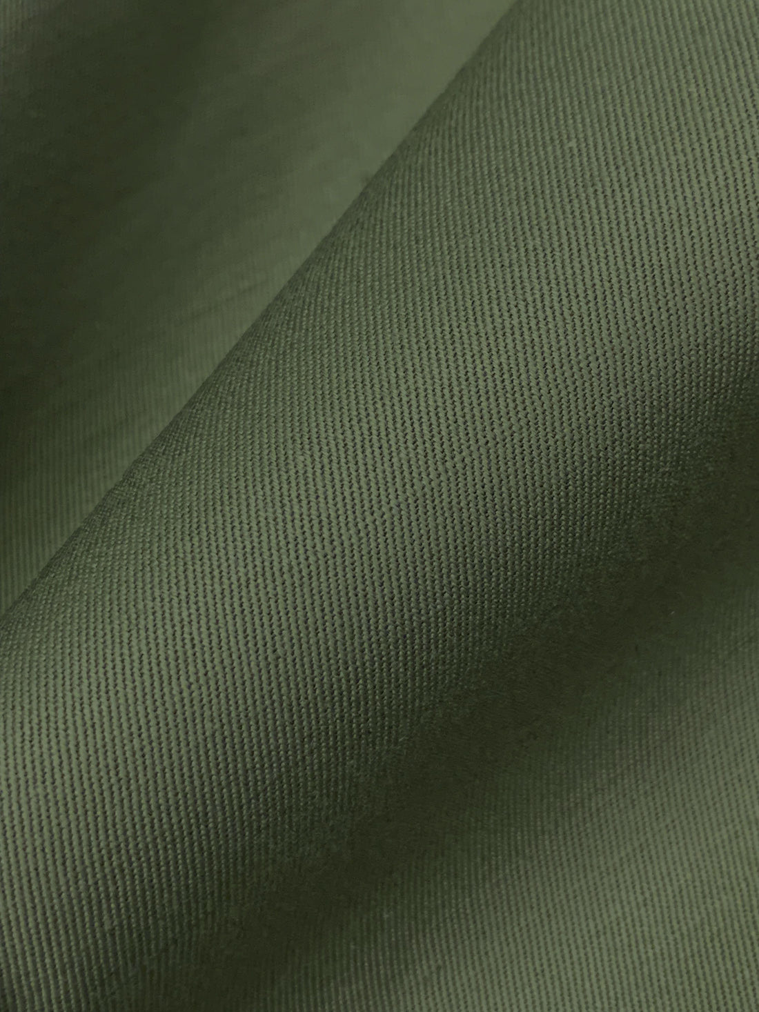 Deep Dusty Olive 100% Cotton Twill Bottom Weight Woven - NY Designer - 62W