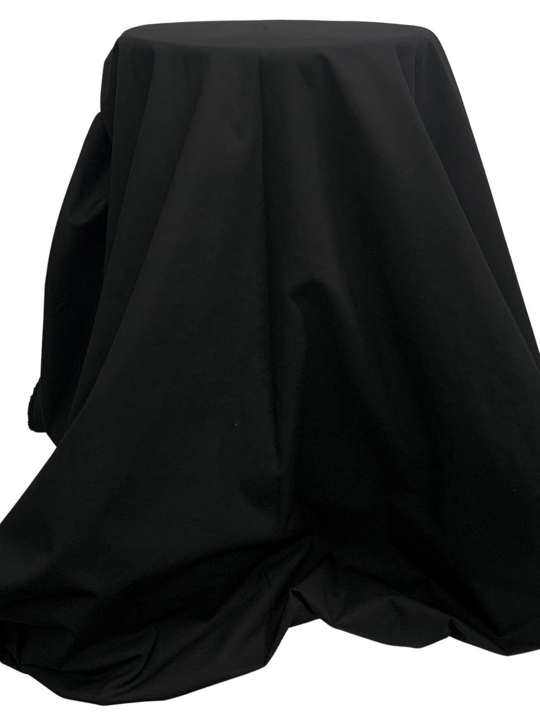 Jet Black 100% Cotton Poplin - NY Designer - 52W