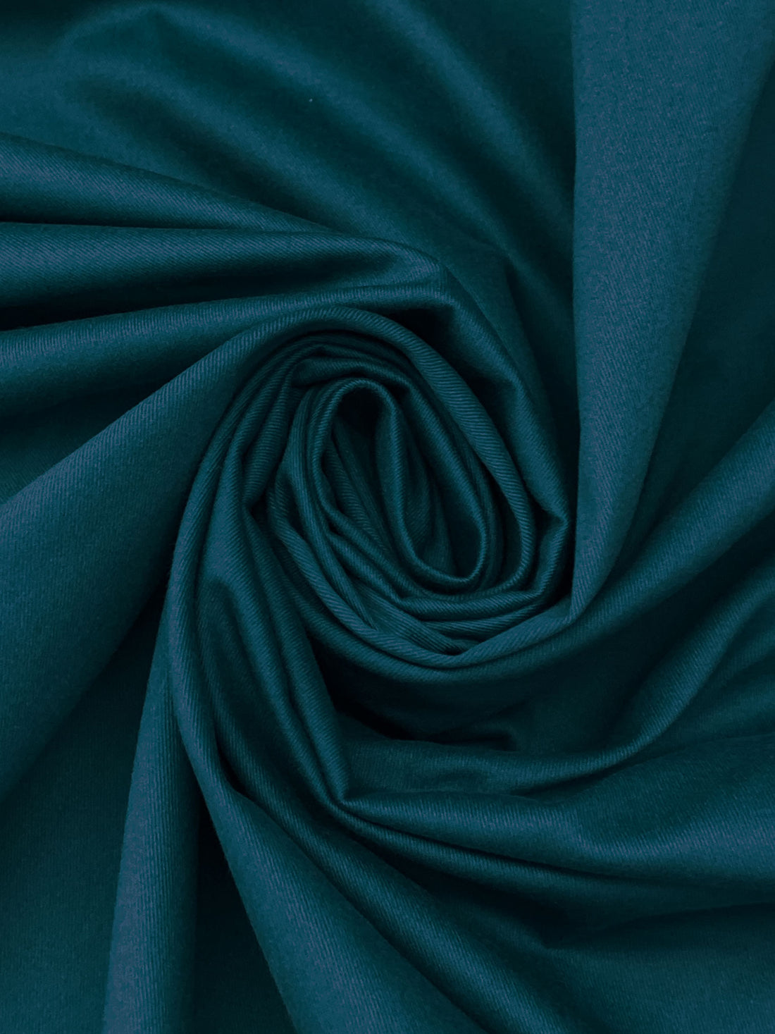 Muted Teal Blue 100% Cotton Twill Bottom Weight Woven - NY Designer - 57W