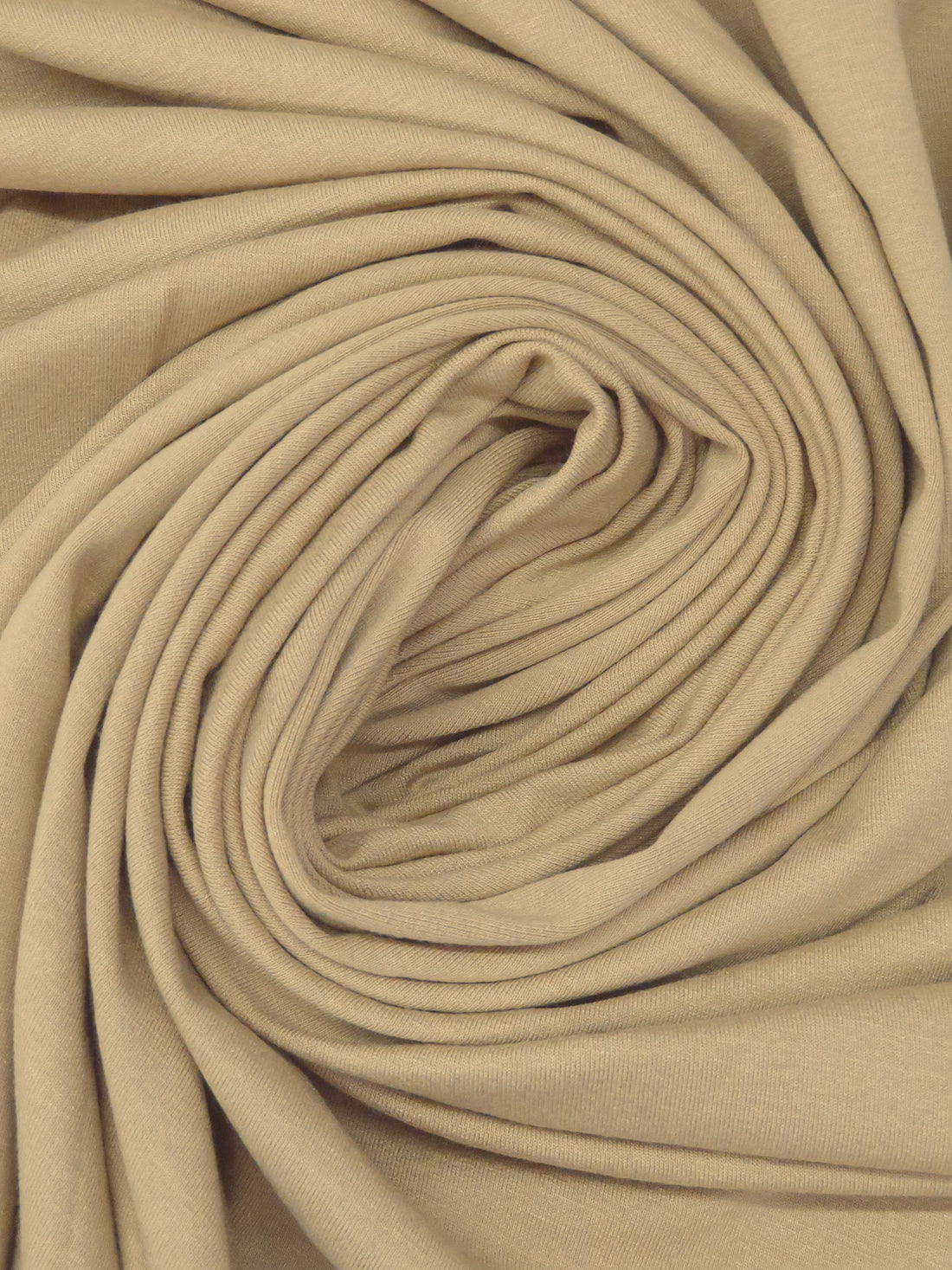 Tan Rayon/Lycra Jersey Knit 60W