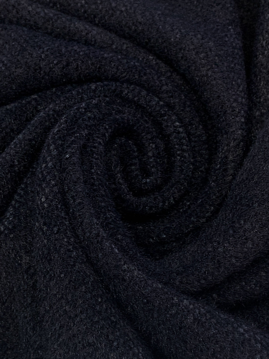 Deep Navy Polyester/Nylon Furry Sweater Knit - Norma Kamali - 58W