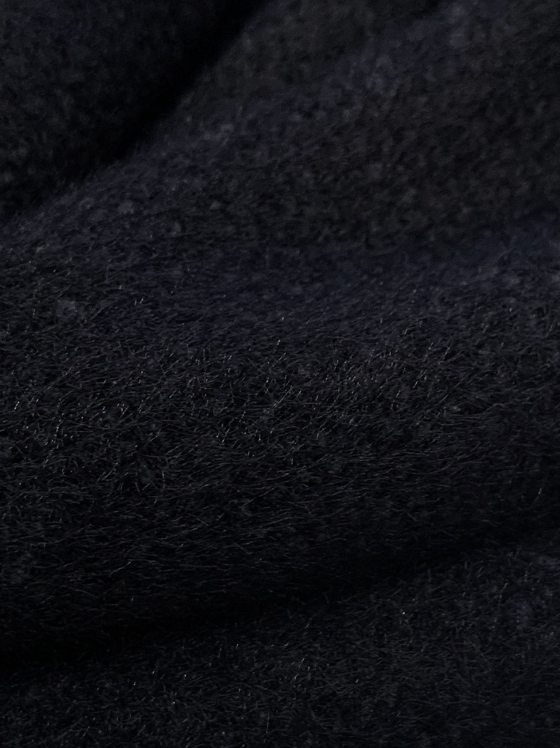 Deep Navy Polyester/Nylon Furry Sweater Knit - Norma Kamali - 58W
